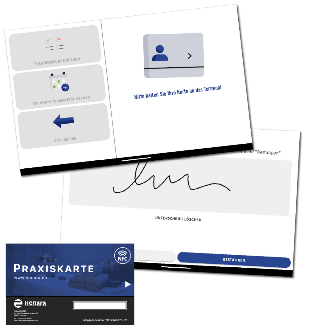 Rehasport und Kursverwaltung, Praxissoftware für Therapeuten von Henara
