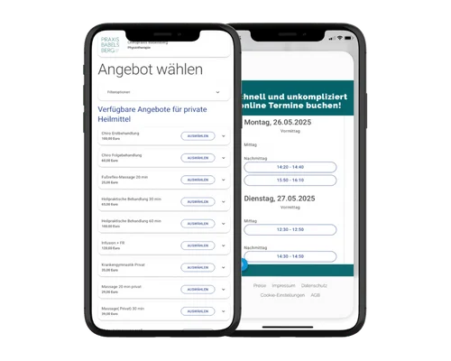 Online Terminbuchung für Heilmittelerbringer praxx.me von Henara