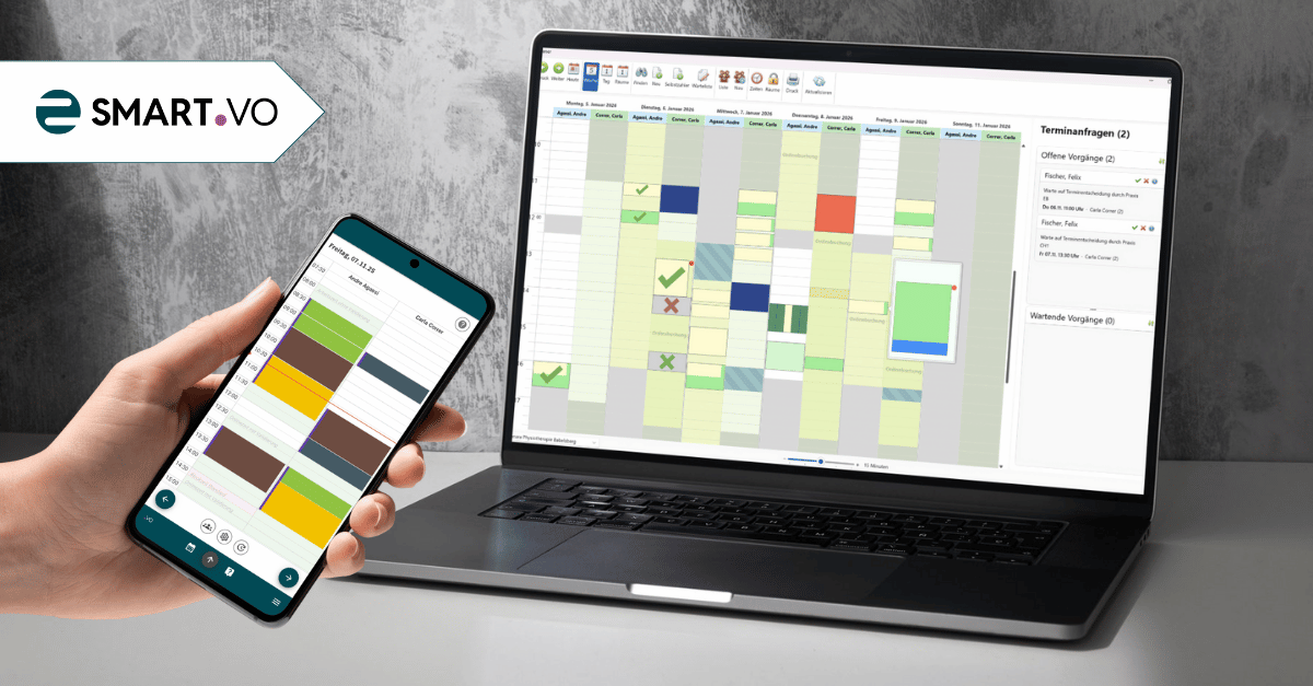 Ansicht des Terminplaners in SMART.VO von Henara