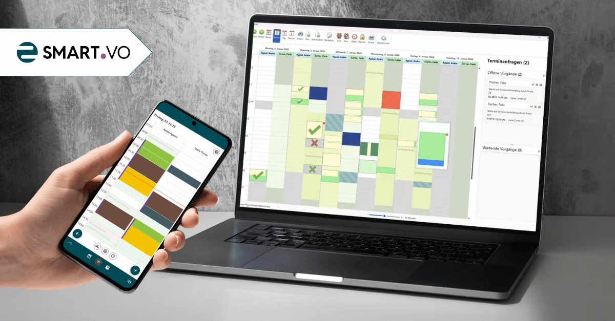 Ansicht des Terminplaners in SMART.VO von Henara