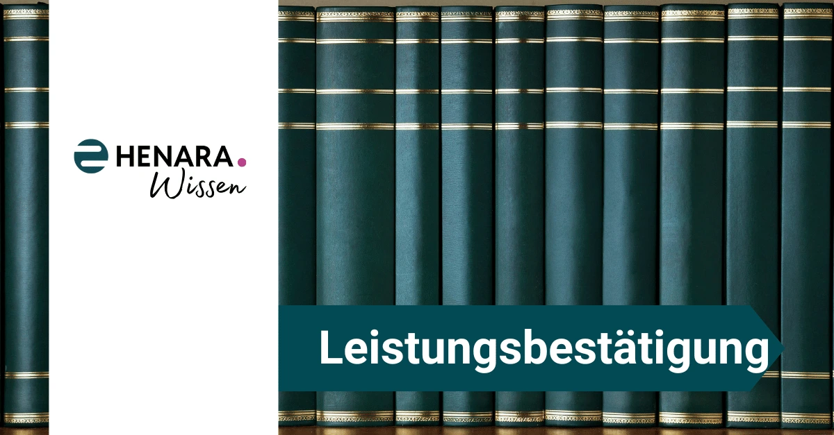dekoratives Bild zur Definition des Begriffs Lesitungsbestätigung