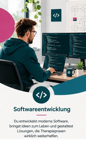 Softwareentwickler vor Computer bei der Arbeit