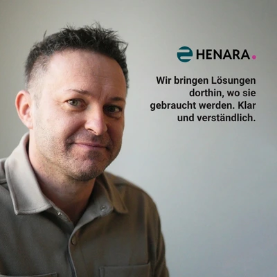 Mitarbeiter von Henara, Sebastian aus dem Vertrieb